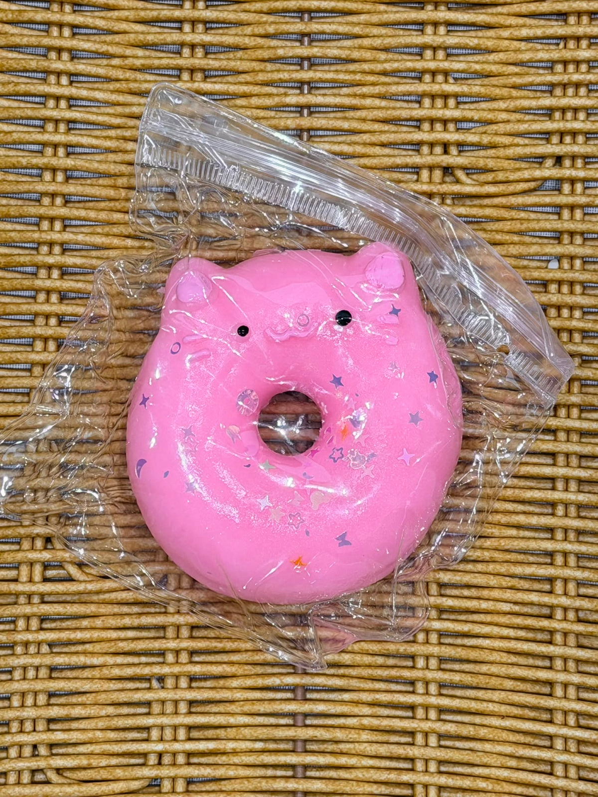 Adorable Pink Piggy Doughnut Squishy