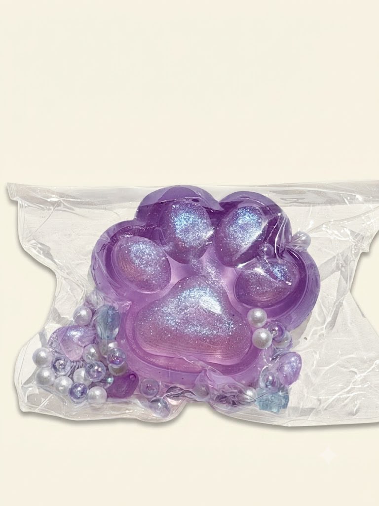 Purple Clear Tabba Small Squishy Plush