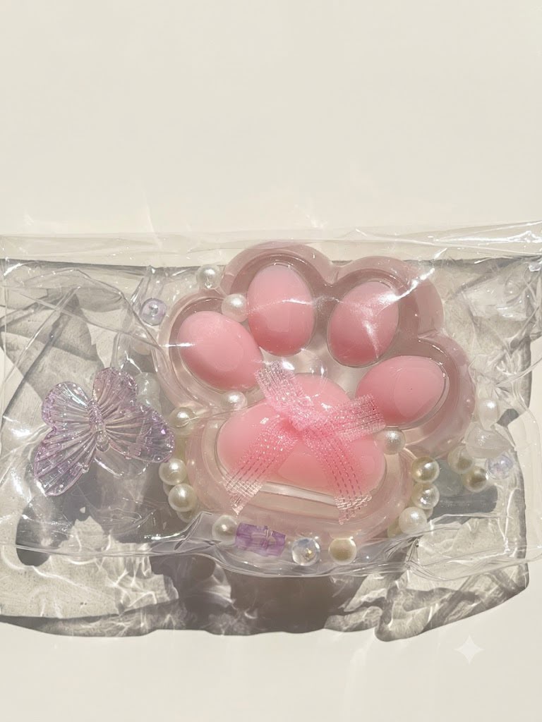 Pink Clear Tabba Small Squishy Plush