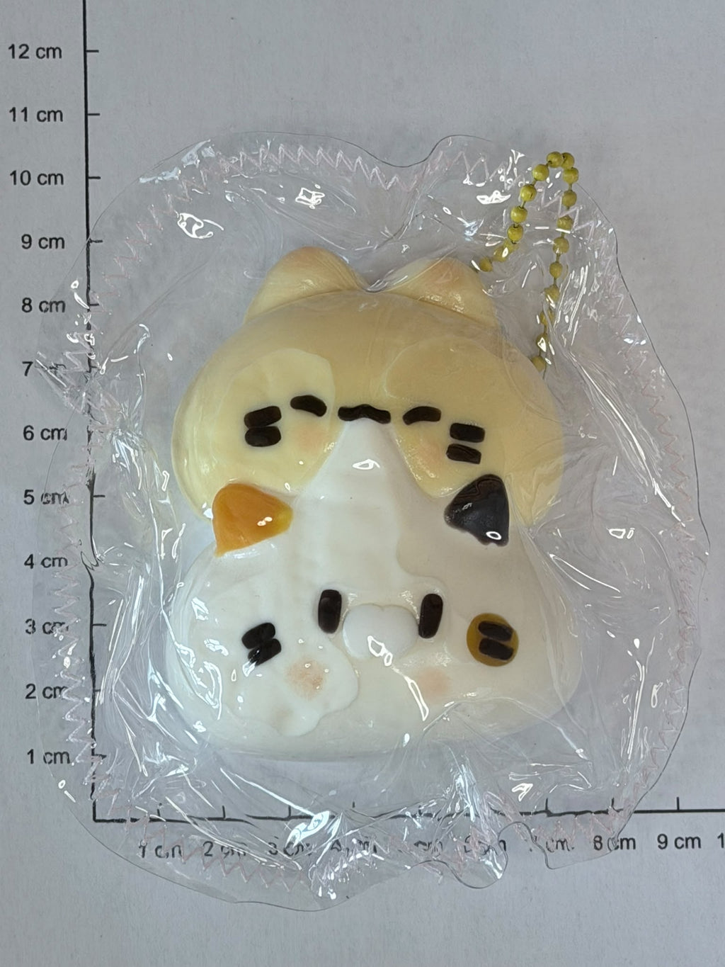 Kawaii Calico Cat Squishy Keychain
