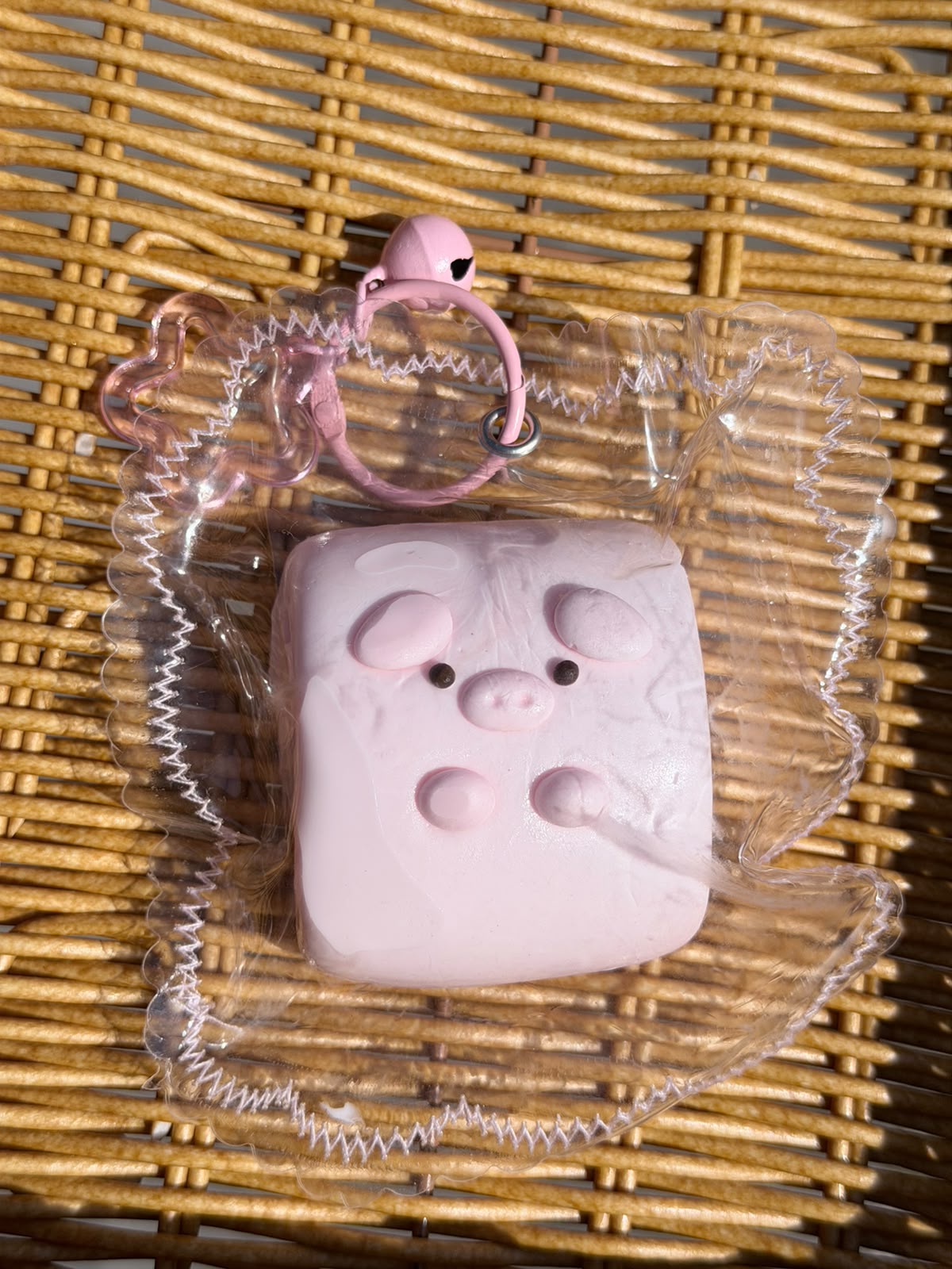Pink Piggy Mantou Squishy Plush Toy