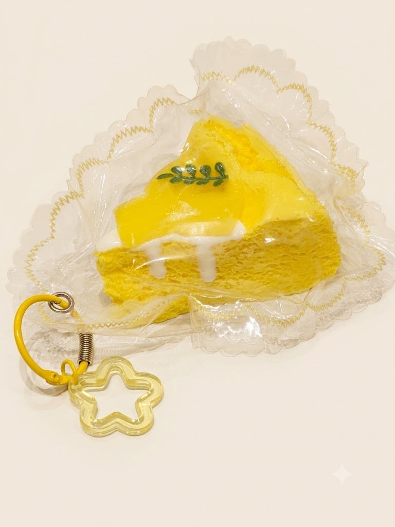 Sunny Yellow Peach Cake Squishy Plush