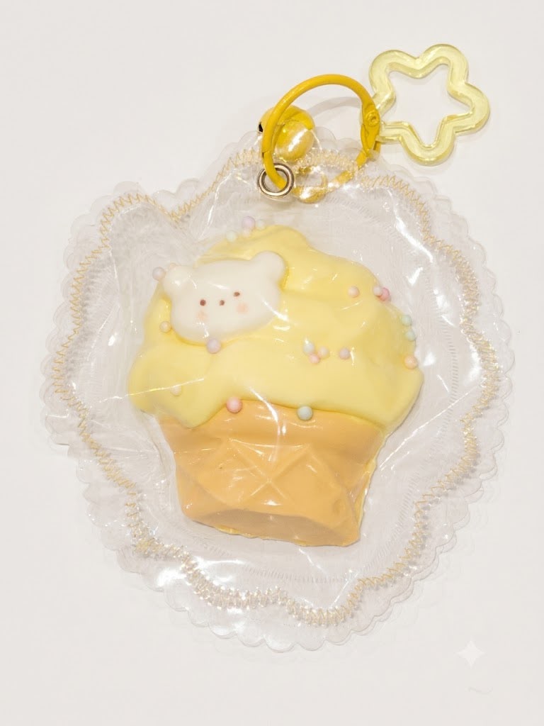 Yellow Bear Ice Cream Kawaii Squishy